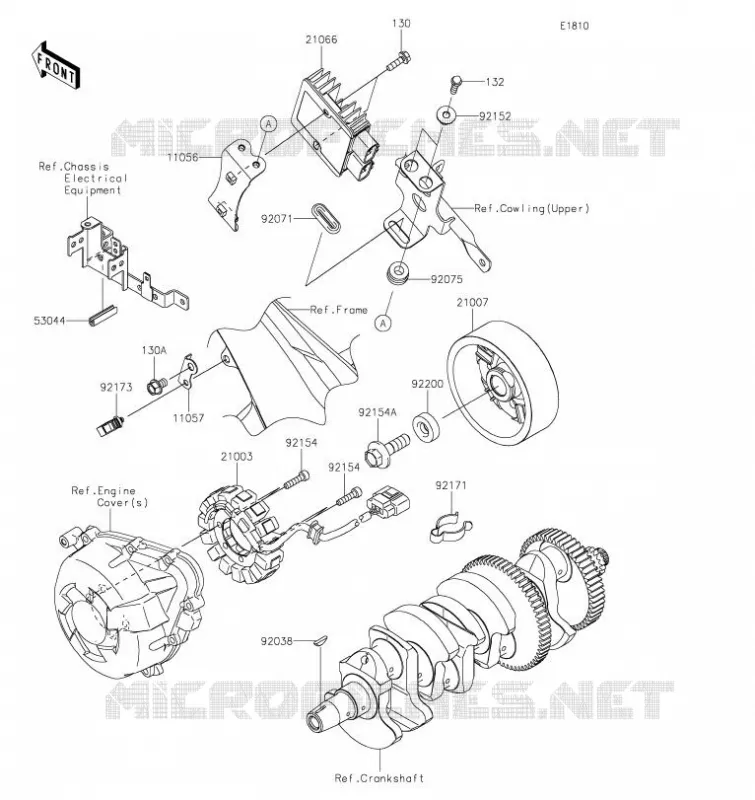 GENERATEUR Kawasaki MOTOS 1000 2019 VERSYS 1000 SE  KLZ1000DKF