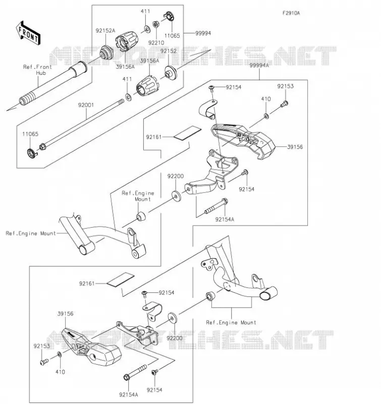 ACCESSOIRE(Slider) Kawasaki MOTOS 1000 2020 VERSYS 1000 SE  KLZ1000DLF