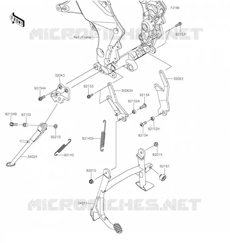 BEQUILLES Kawasaki MOTOS 1000 2021 VERSYS 1000 SE  KLZ1000DMFNN