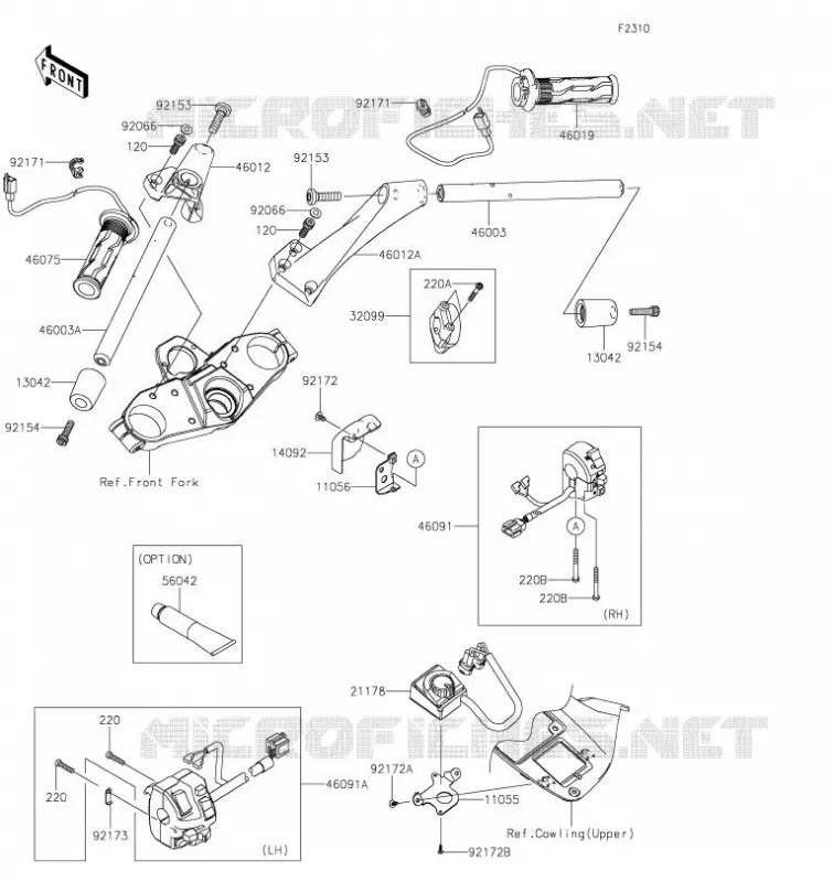 GUIDON Kawasaki MOTOS 1400 2020 1400GTR  ZG1400ELF