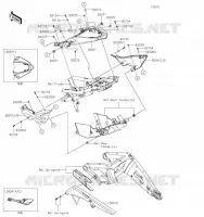 CACHE LAT&Eacute;RAL/GARDE CHAINE pour Kawasaki Z H2 2020