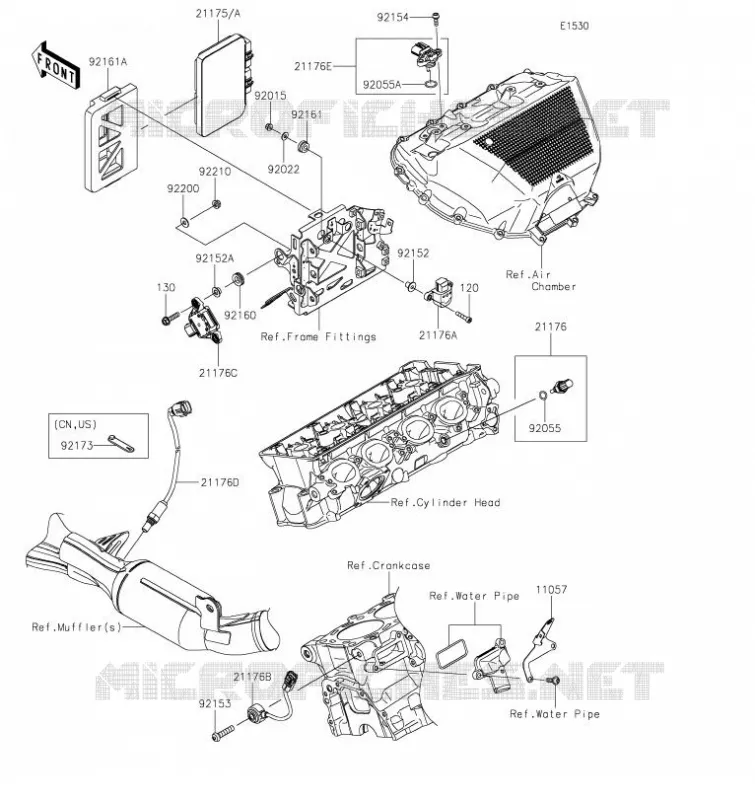 INJECTION CARBURANT Kawasaki MOTOS 1000 2020 Z H2  ZR1000KLFA