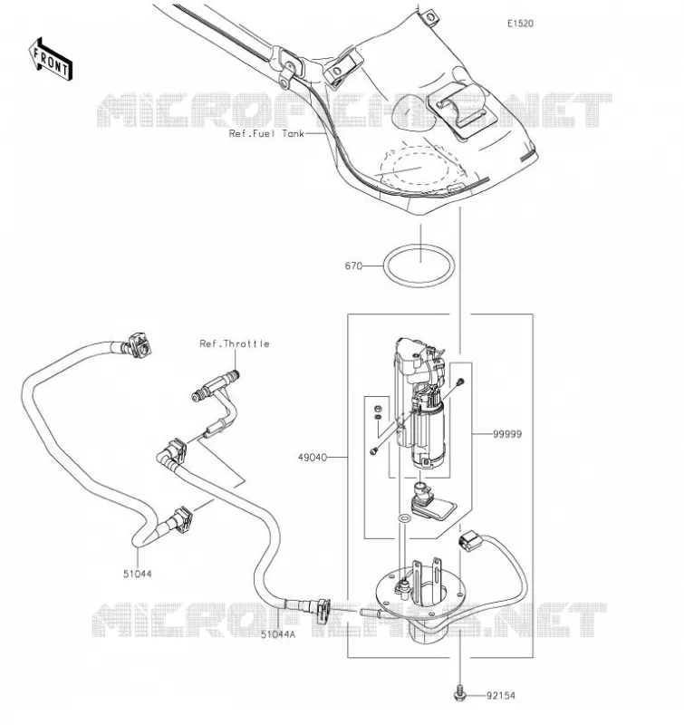 POMPE A ESSENCE Kawasaki MOTOS 1000 2020 Z H2  ZR1000KLFA