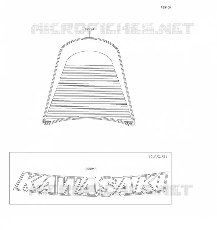 ACCESSOIRE(DECALS) Kawasaki MOTOS 900 2020 Z900RS  ZR900CLFA