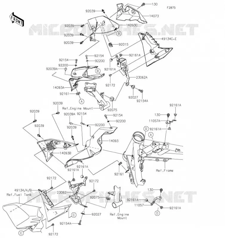 ECOPE Kawasaki MOTOS 900 2021 Z900  ZR900FMFNN
