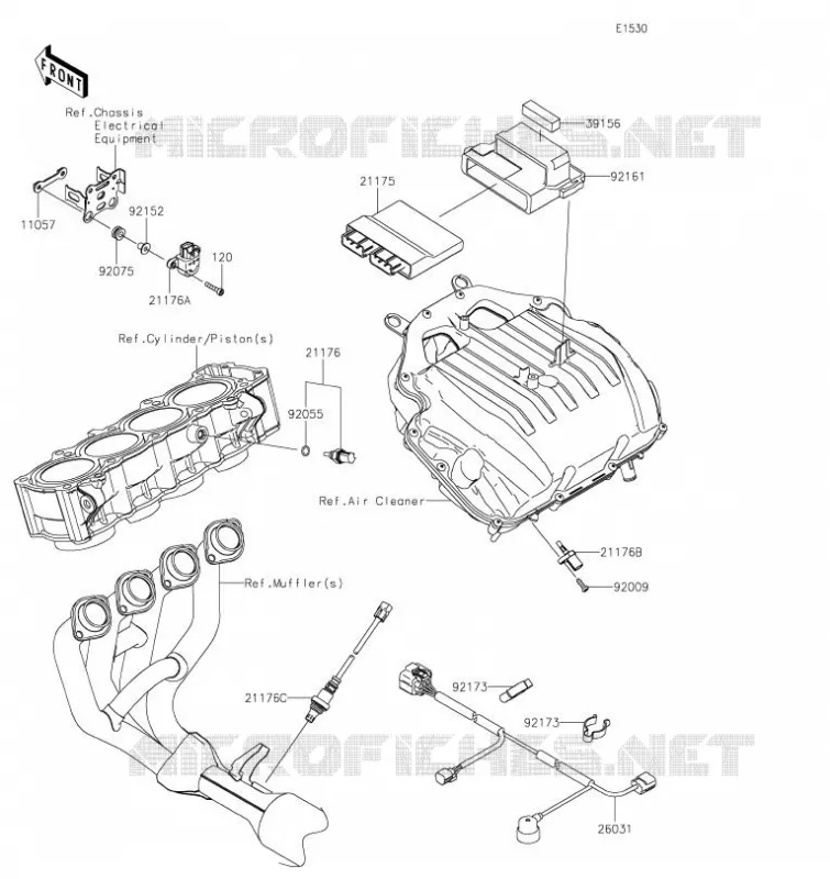 INJECTION CARBURANT Kawasaki MOTOS 900 2021 Z900  ZR900FMFNN