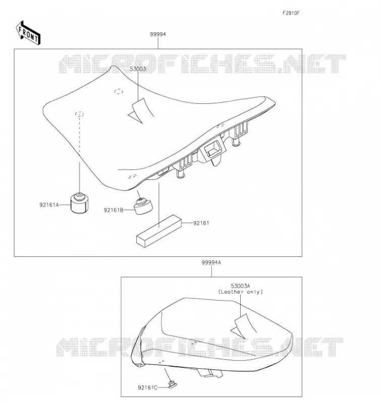 ACCESSOIRE(Seat) Kawasaki MOTOS 900 2021 Z900  ZR900FMFNN