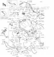 RESERVOIR CARBURANT pour Kawasaki NINJA H2 SX SE PLUS 2020