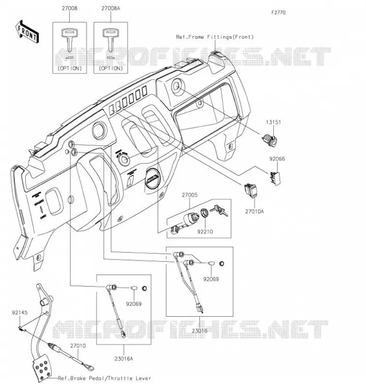 CONTACTEUR Kawasaki SSV 400 2021 MULE SX  KAF400PMFNN
