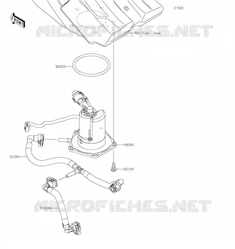POMPE A ESSENCE Kawasaki TOUT-TERRAIN 250 2021 KX250X  KX252DMFNN