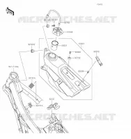 RESERVOIR CARBURANT pour Kawasaki KX450 2020