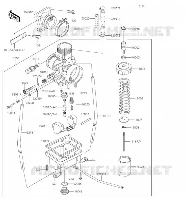 CARBURATEUR Kawasaki TOUT-TERRAIN 65 2021 KX65  KX65CMFNN