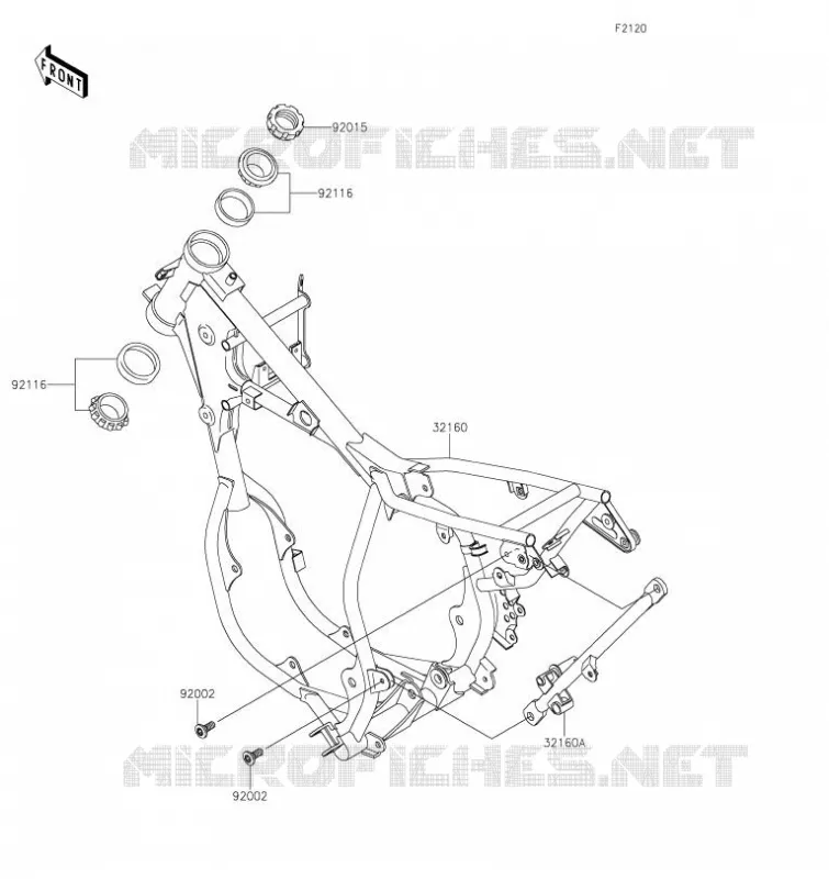 CADRE Kawasaki TOUT-TERRAIN 65 2021 KX65  KX65CMFNN