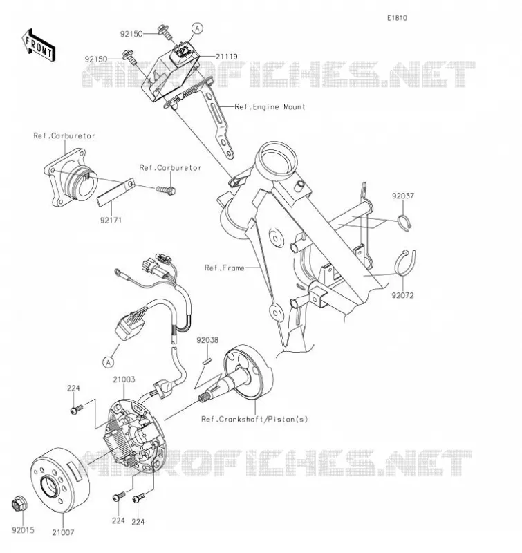 GENERATEUR Kawasaki TOUT-TERRAIN 65 2021 KX65  KX65CMFNN