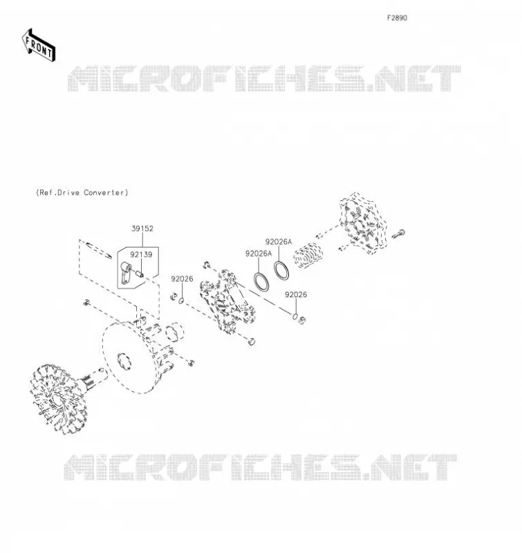 PIECE EN OPTION Kawasaki QUAD 750 2023 BRUTE FORCE 750 4X4I EPS  KVF750GPFNN