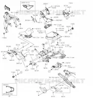 CACHE LAT&Eacute;RAL/GARDE CHAINE pour Kawasaki Z650RS 2023