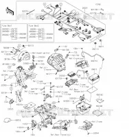 CHASSIS EQUIPMENT ELECTRIQUE pour Kawasaki Z650RS 2023
