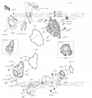 COUVERCLES MOTEUR pour Kawasaki Z650RS 2023