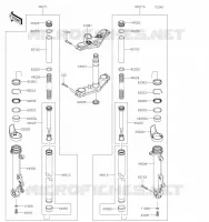 FOURCHE pour Kawasaki Z650RS 2023