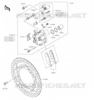 FREIN AVANT pour Kawasaki Z650RS 2023