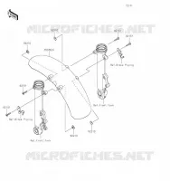 GARDE BOUE AVANT pour Kawasaki Z650RS 2023