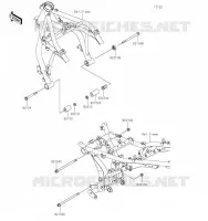 SUPPORT MOTEUR pour Kawasaki Z650RS 2023