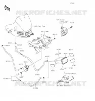 SYSTEME D'EVAPORATION CARBURANT pour Kawasaki Z650RS 2023