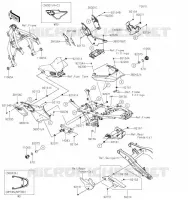 CACHE LAT&Eacute;RAL/GARDE CHAINE pour Kawasaki Z650RS 2023