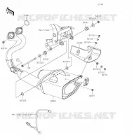 &Eacute;CHAPPEMENT pour Kawasaki Z650RS 2023