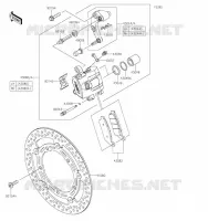 FREIN AVANT pour Kawasaki Z650RS 2023