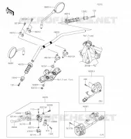GUIDON pour Kawasaki Z650RS 2023