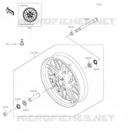 MOYEU AVANT pour Kawasaki Z650RS 2023