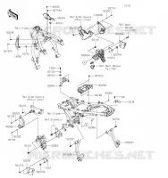 PIECE DE CADRE (COUVERTURE) pour Kawasaki Z650RS 2023