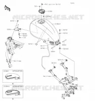 RESERVOIR CARBURANT pour Kawasaki Z650RS 2023