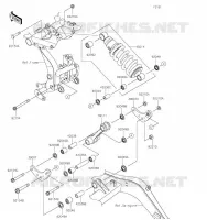 SUSPENSION/AMORTISSEUR pour Kawasaki Z650RS 2023