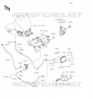 SYSTEME D'EVAPORATION CARBURANT pour Kawasaki Z650RS 2023