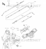 CABLES pour Kawasaki Z650 2023