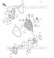 COUVERCLES MOTEUR pour Kawasaki Z650 2023