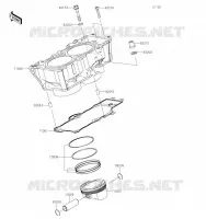 CYLINDRE/PISTON pour Kawasaki Z650 2023