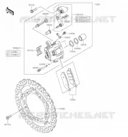 FREIN AVANT pour Kawasaki Z650 2023