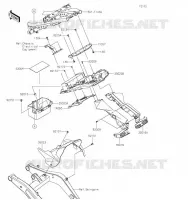 GARDE BOUE ARRI&Egrave;RE pour Kawasaki Z650 2023