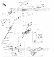 GUIDON pour Kawasaki Z650 2023