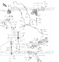 MAITRE CYLINDRE ARRI&Egrave;RE pour Kawasaki Z650 2023