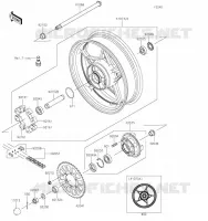 MOYEU ARRIERE pour Kawasaki Z650 2023