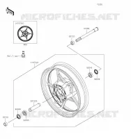 MOYEU AVANT pour Kawasaki Z650 2023