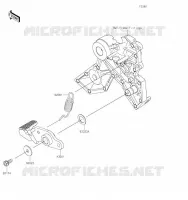 PEDALE DE FREIN pour Kawasaki Z650 2023