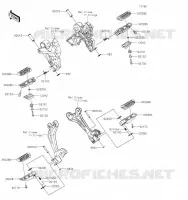 REPOSE PIED pour Kawasaki Z650 2023