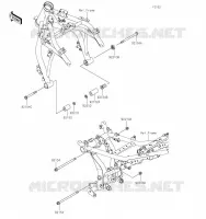 SUPPORT MOTEUR pour Kawasaki Z650 2023