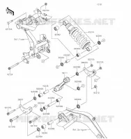 SUSPENSION/AMORTISSEUR pour Kawasaki Z650 2023