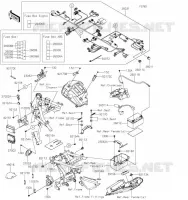 CHASSIS EQUIPMENT ELECTRIQUE pour Kawasaki Z650 2023